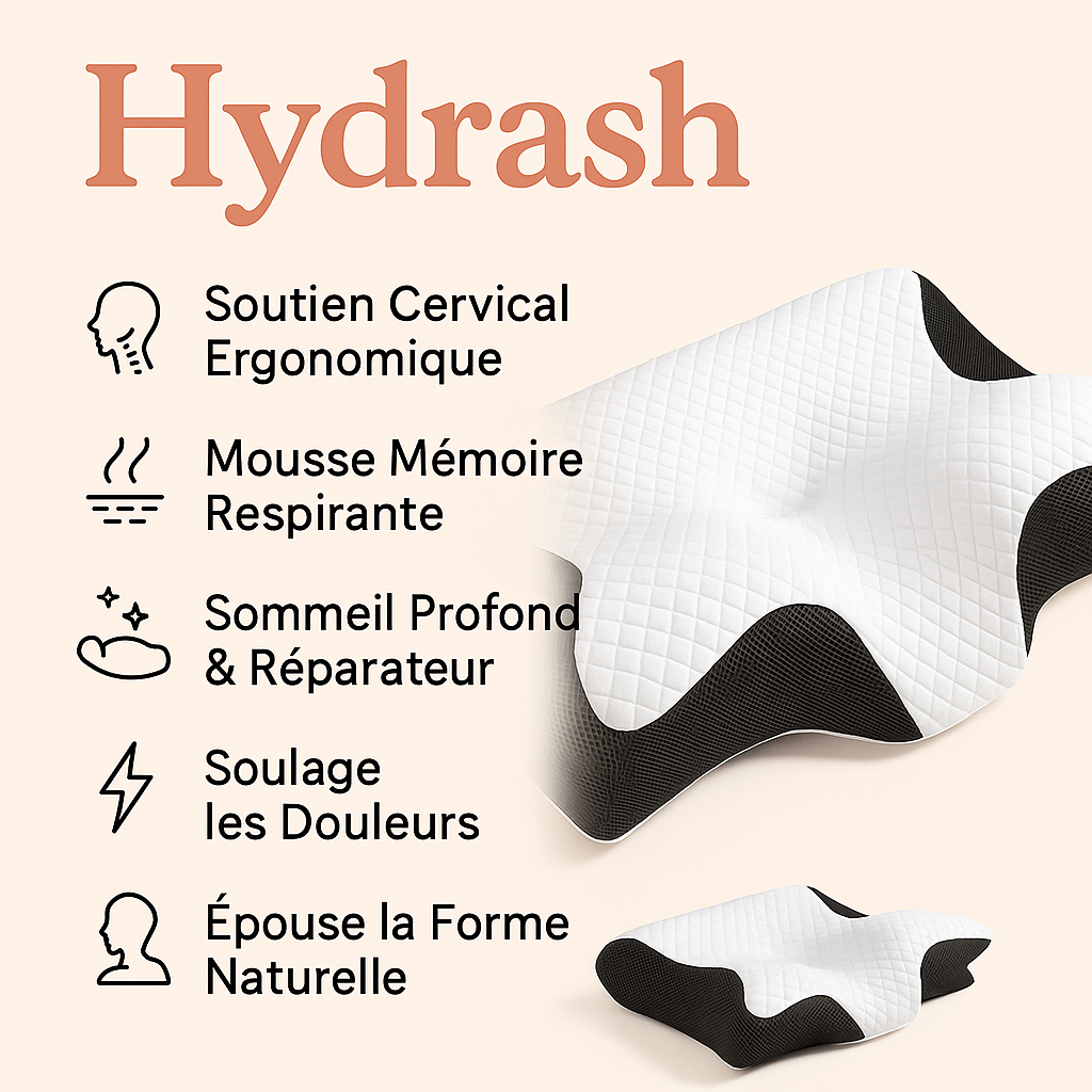 Oreiller Ergonomique Dorméa™ – Confort & Soulagement Cervical